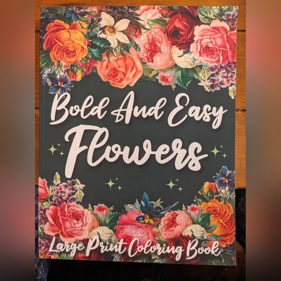 Set of 7 Floral Themed Adult Coloring Books - Picture 4 of 15